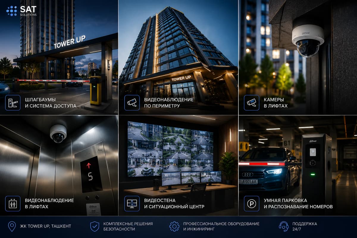 ЖК Tower Up — Интеллектуальная система безопасности и видеомониторинга