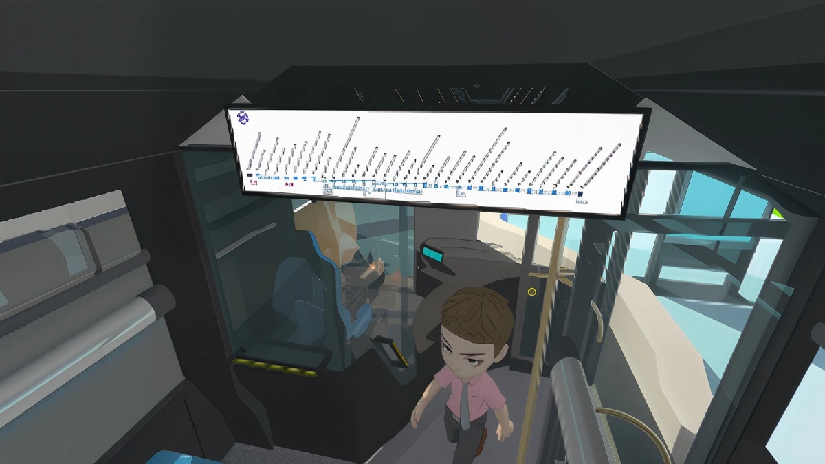 Прибытие на автобусную остановку